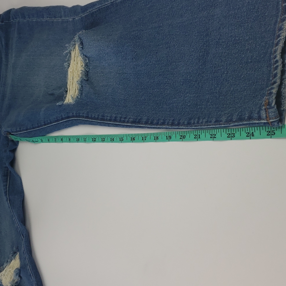 Madewell NWT Perfect Vintage Crop Jean Size 29 Tapered Leg Distressed - Picture 15 of 16